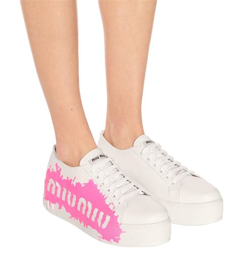 miu miu white platform|miumiu shoes women.